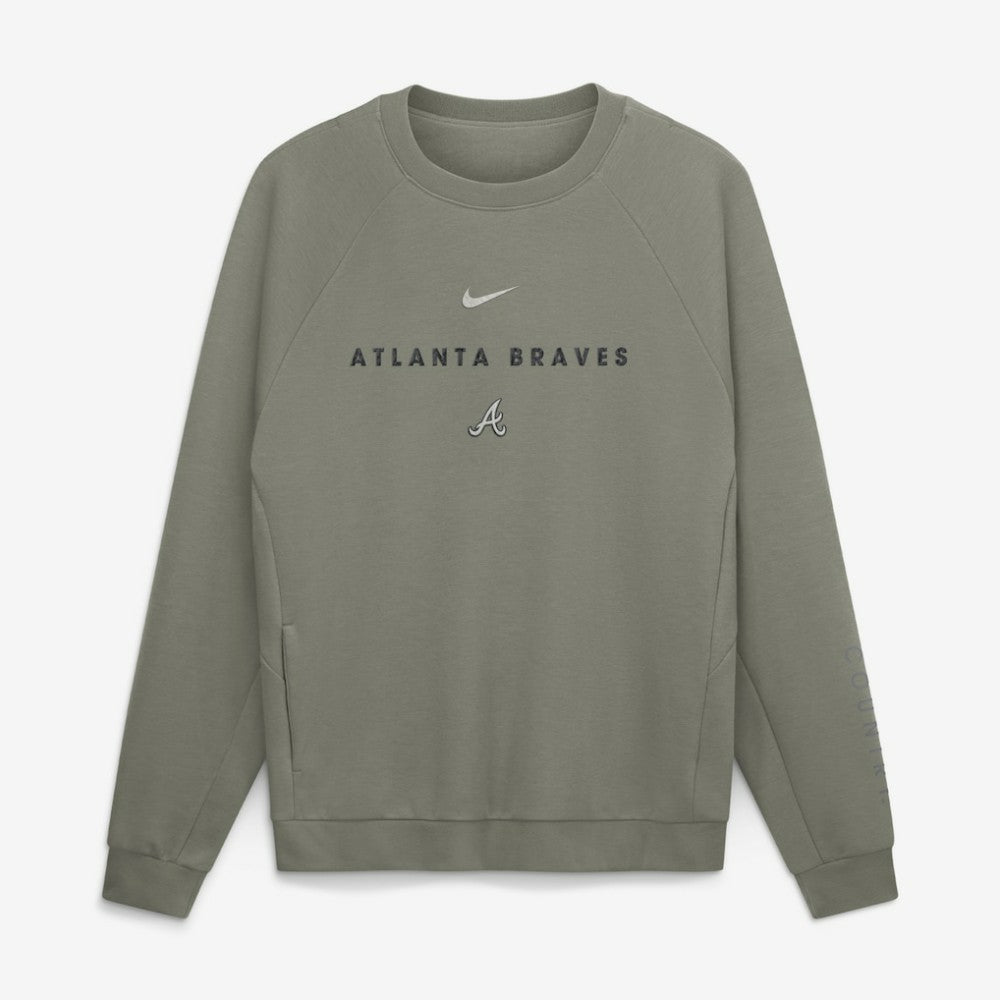 Atlanta Braves Nike Statement Primary Raglan Dri-FIT Sweatshirt - MLB