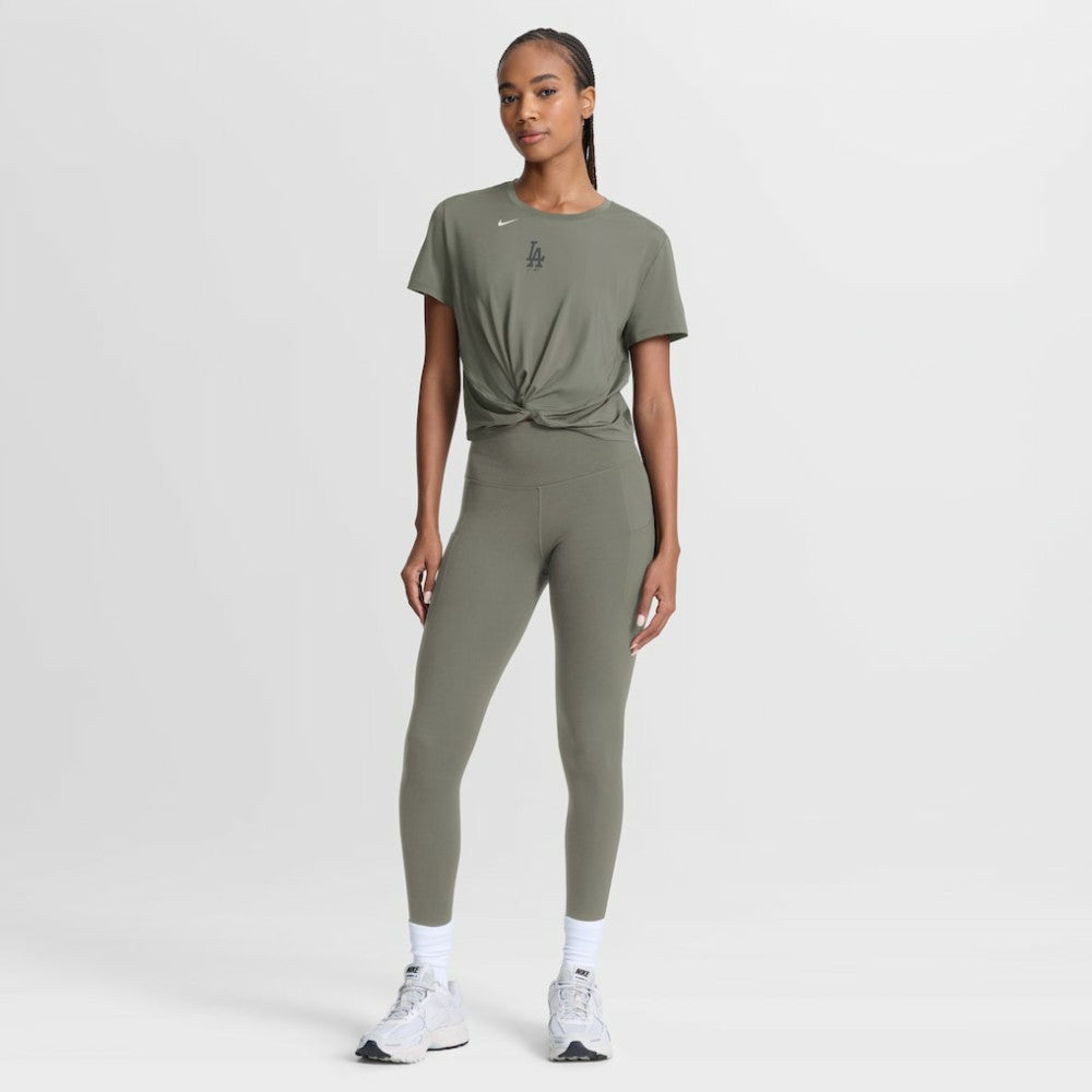 Los Angeles Dodgers Nike Women's One Twist Dri-FIT Cropped T-Shirt - MLB