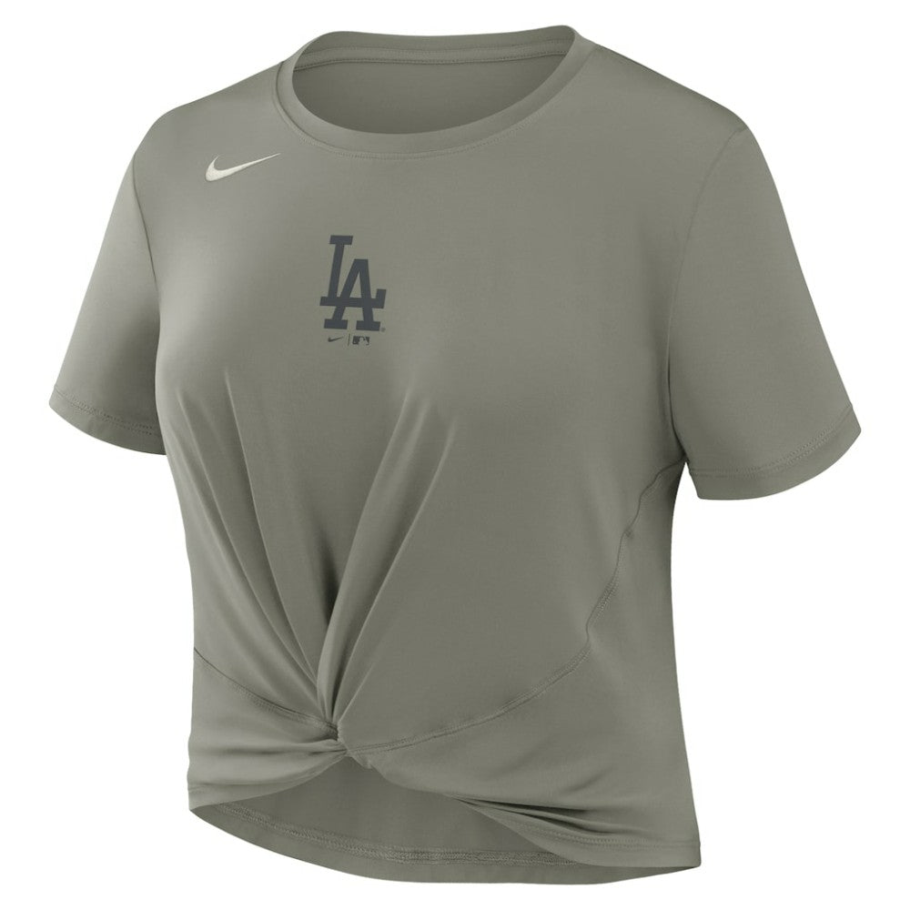 Los Angeles Dodgers Nike Women's One Twist Dri-FIT Cropped T-Shirt - MLB