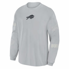 Buffalo Bills Oversized Type Play Long Sleeve T-Shirt Gray | Fanatics