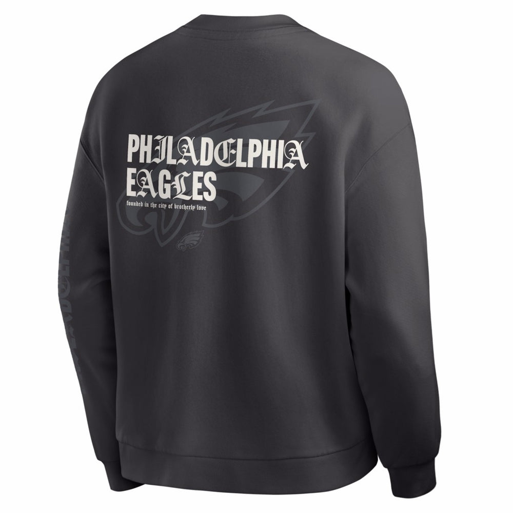 Philadelphia Eagles Oversized Type Play Multi Sweatshirt Black | Fanatics