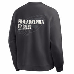 Philadelphia Eagles Oversized Type Play Multi Sweatshirt Black | Fanatics