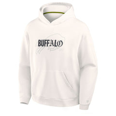 Buffalo Bills Oversized Type Play Location Hoodie Cream | Fanatics