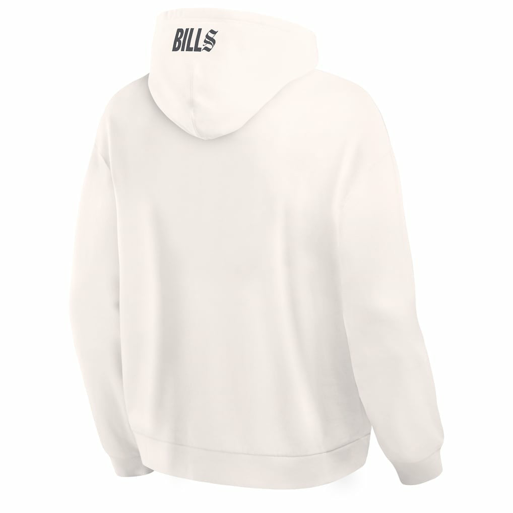 Buffalo Bills Oversized Type Play Location Hoodie Cream | Fanatics