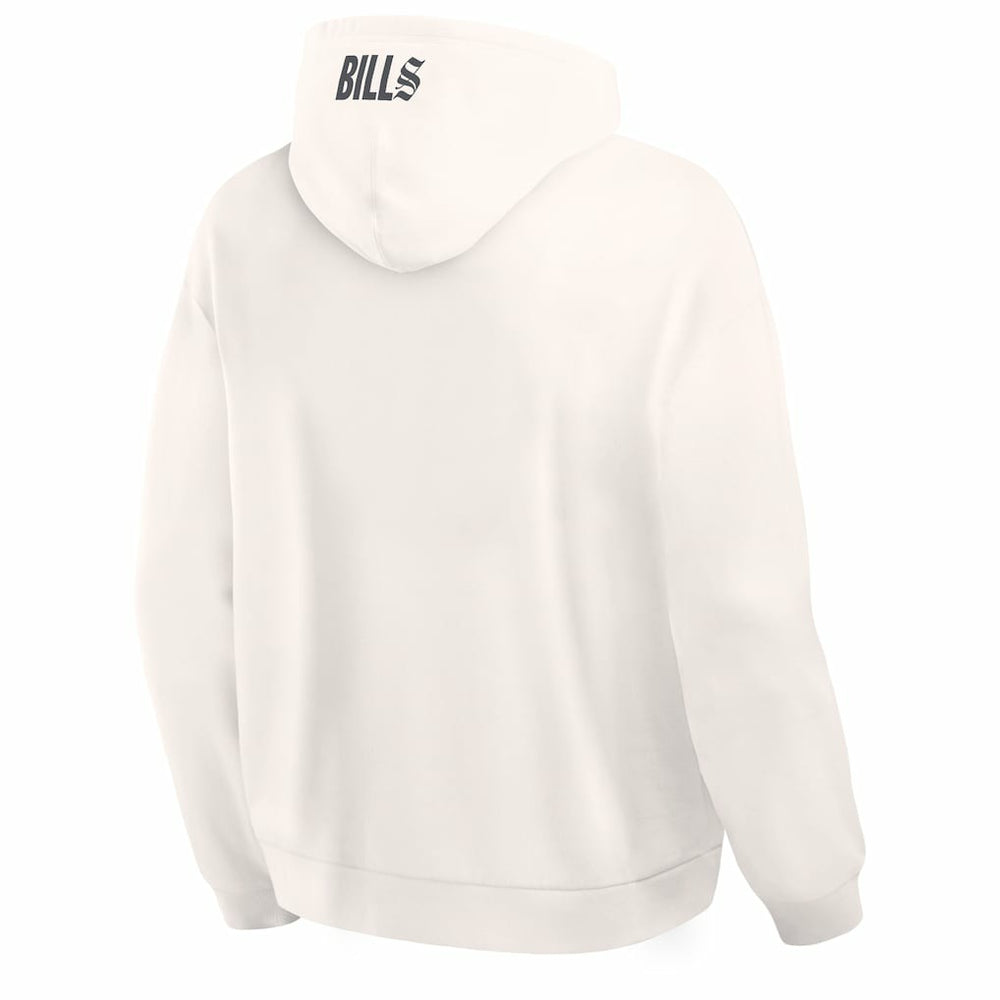 Buffalo Bills Oversized Type Play Location Hoodie Cream | Fanatics