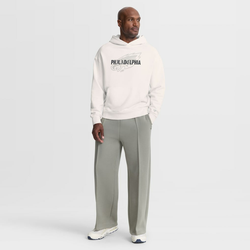 Philadelphia Eagles Oversized Type Play Location Hoodie Cream | Fanatics