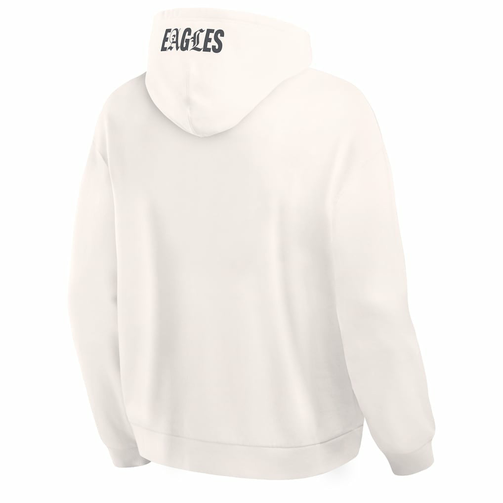 Philadelphia Eagles Oversized Type Play Location Hoodie Cream | Fanatics