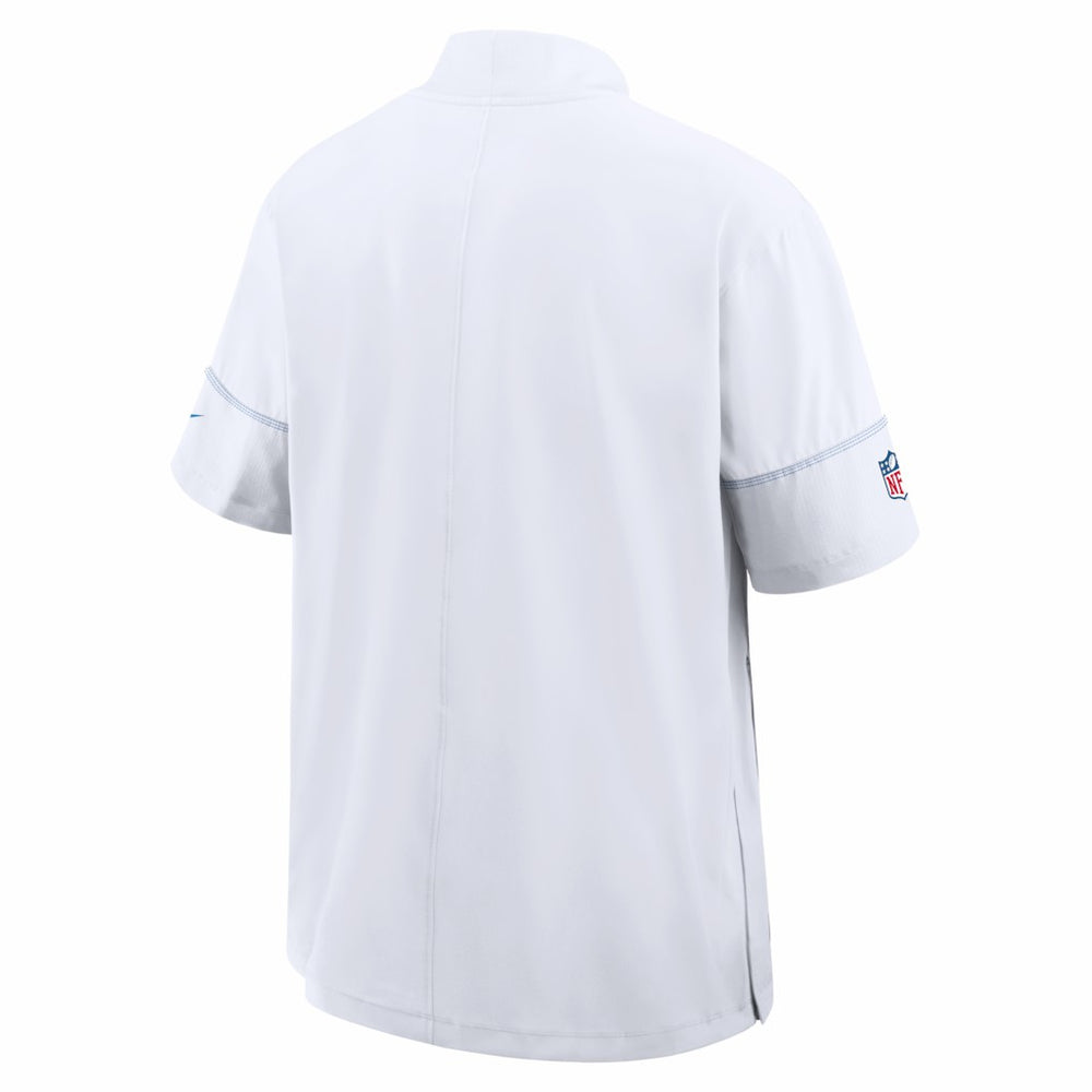 Los Angeles Chargers Sideline Short Sleeve Quarter-Zip Coach Jacket White | Nike for Sale