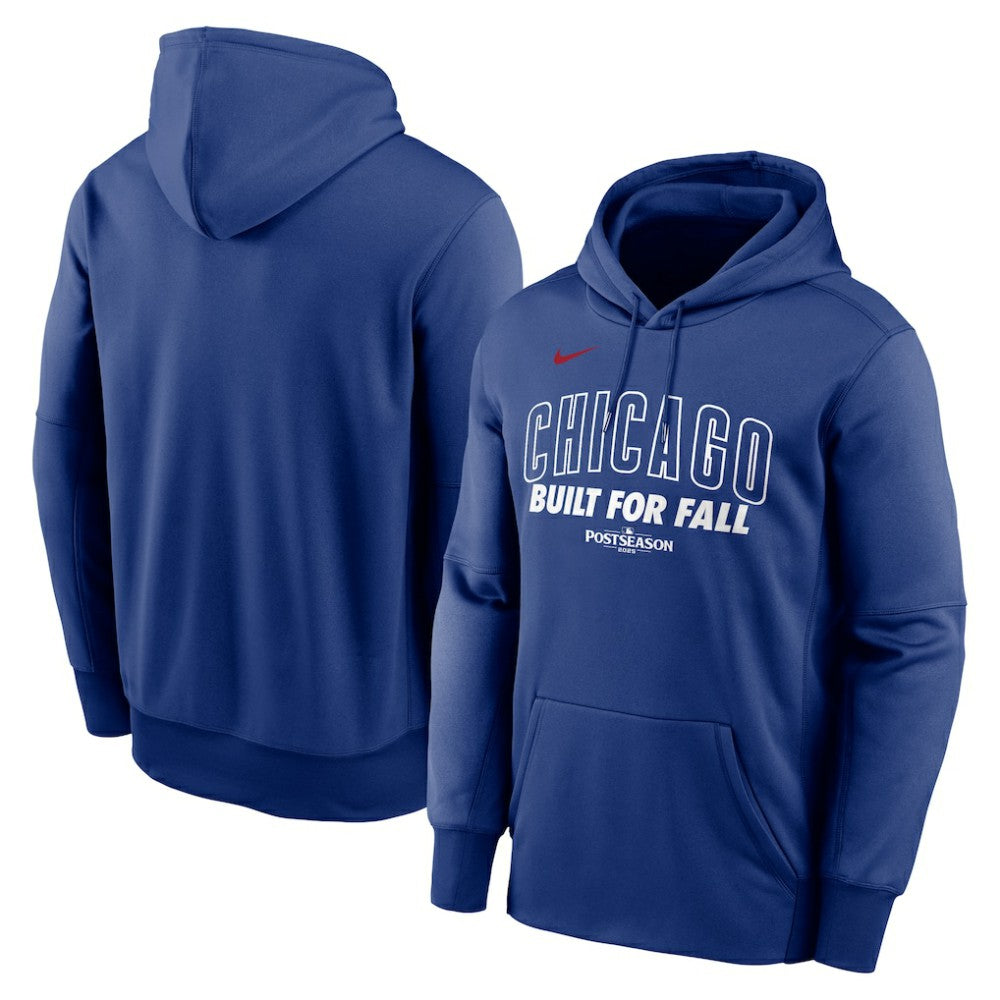 Chicago Cubs Nike 2025 MLB Postseason Authentic Collection Therma Fleece Hoodie - MLB