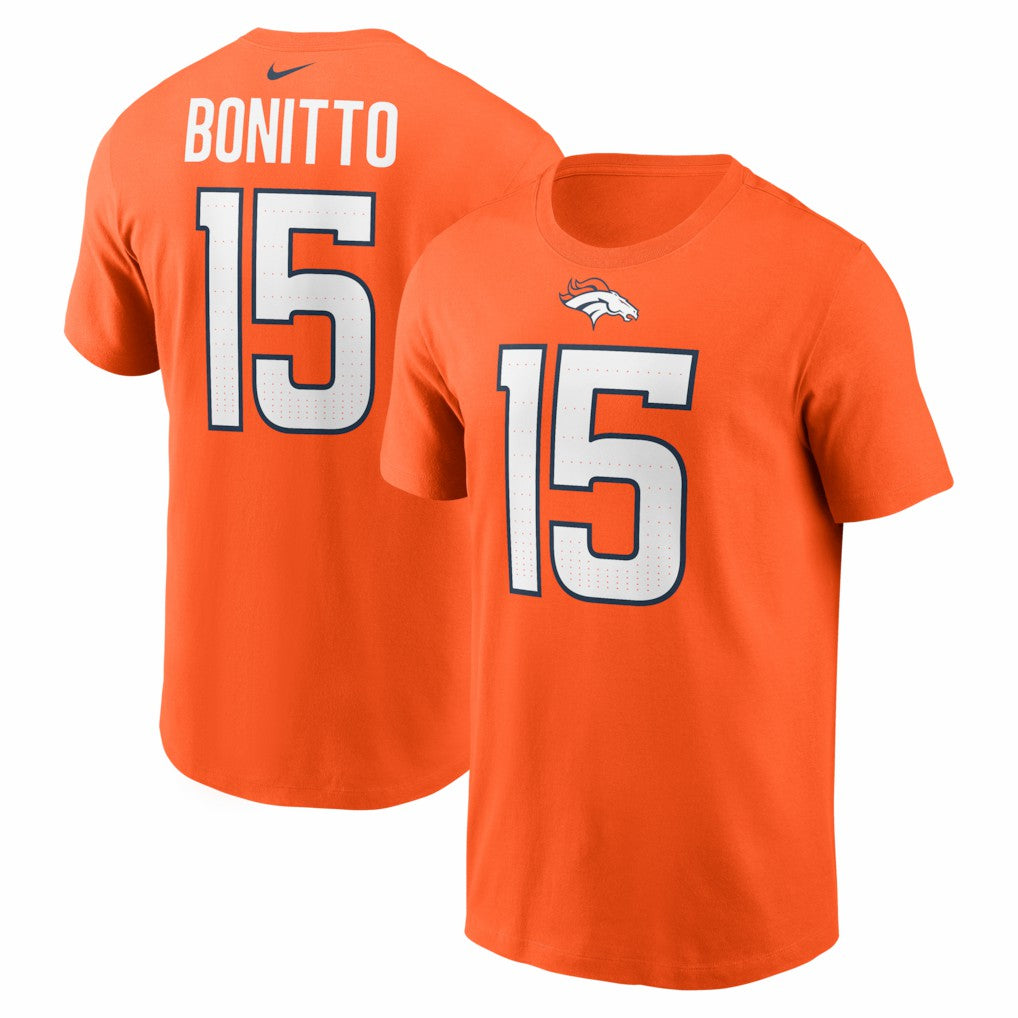 Nik Bonitto Denver Broncos Player Name & Number T-Shirt Orange | Nike for Sale
