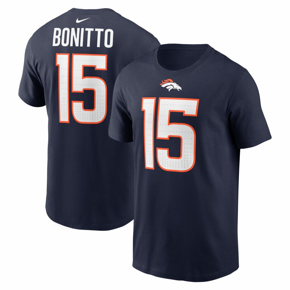 Nik Bonitto Denver Broncos Player Name & Number T-Shirt Navy | Nike for Sale