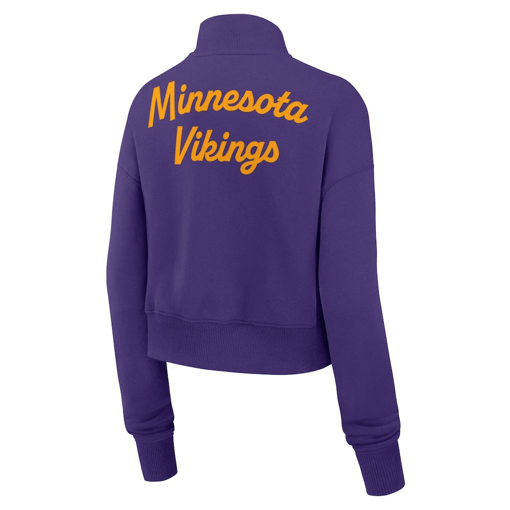 Minnesota Vikings Women's Phoenix Fleece Quarter-Zip Sweatshirt Purple | Nike for Sale