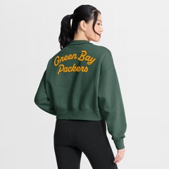 Green Bay Packers Women's Phoenix Fleece Quarter-Zip Sweatshirt Green | Nike for Sale