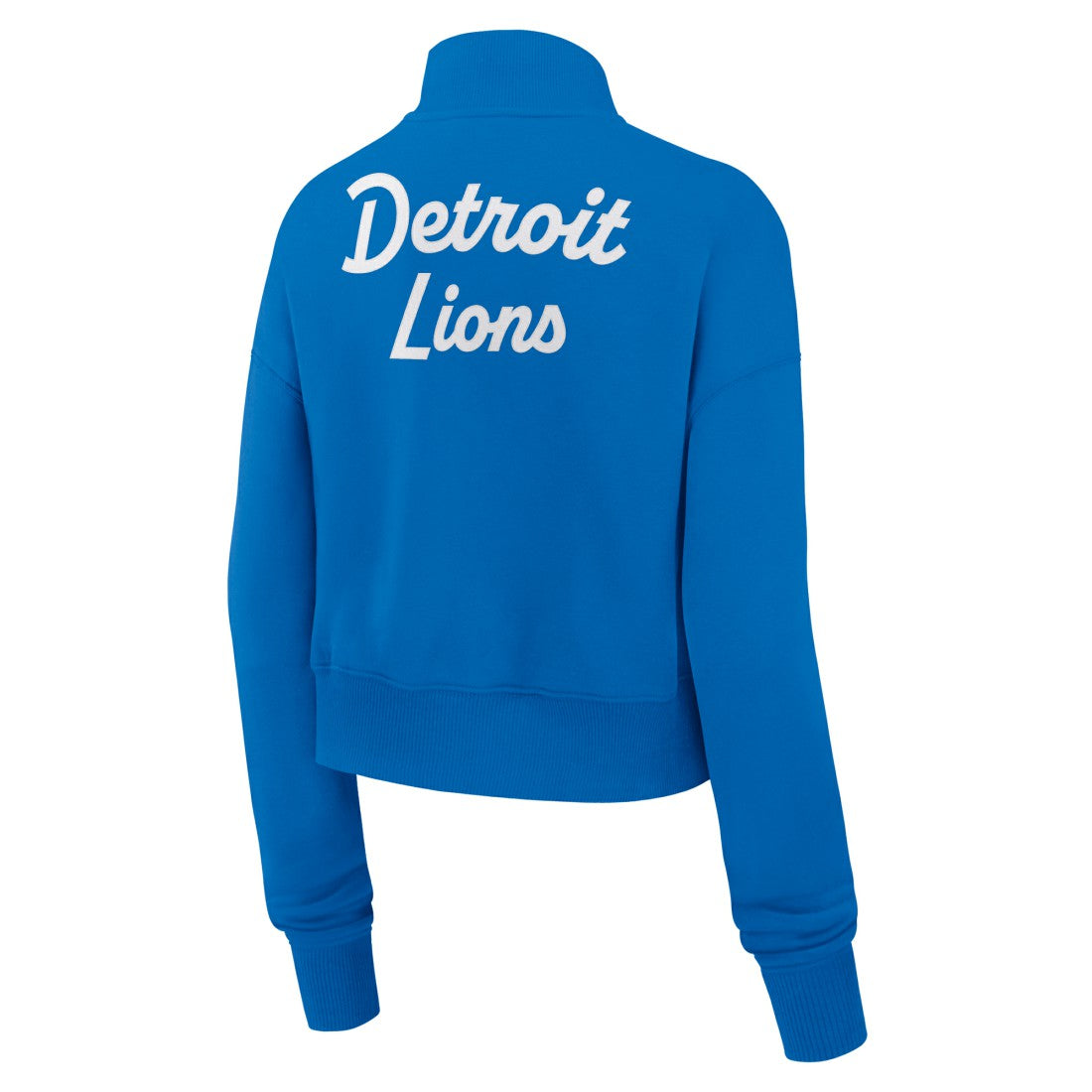 Detroit Lions Women's Phoenix Fleece Quarter-Zip Sweatshirt Blue | Nike for Sale