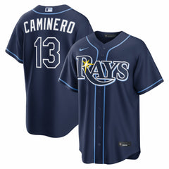 Junior Caminero Tampa Bay Rays Nike Road Replica Jersey - MLB
