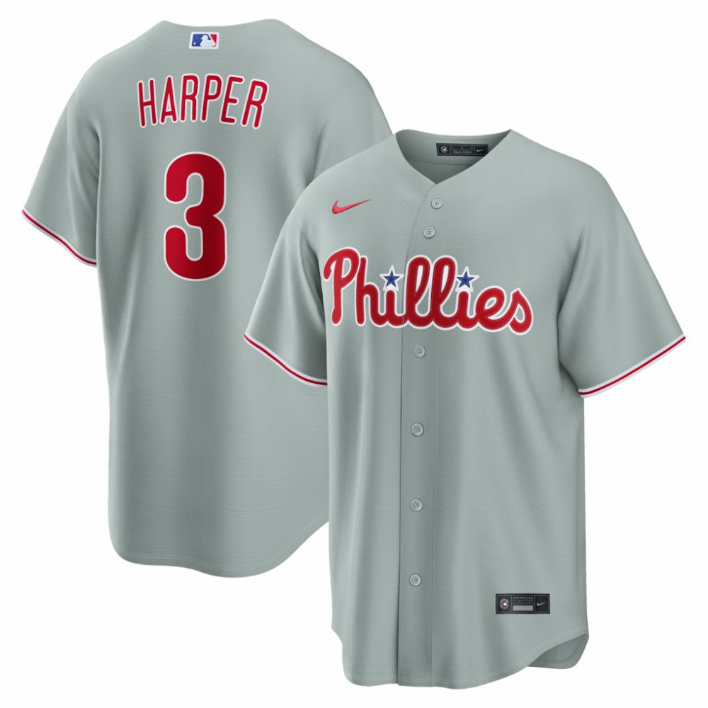 Bryce Harper Philadelphia Phillies Nike Road Replica Jersey - MLB