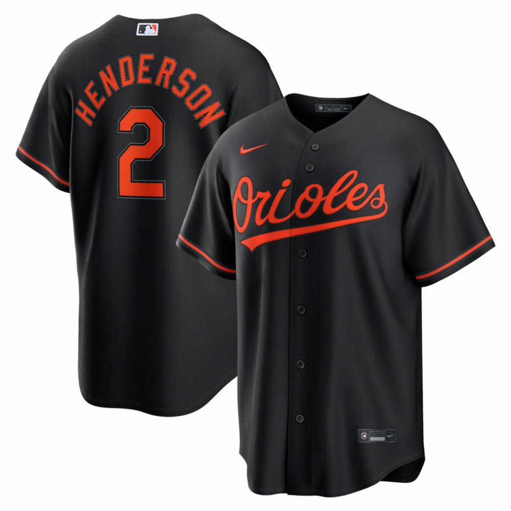 Gunnar Henderson Baltimore Orioles Nike Alternate Replica Jersey - MLB