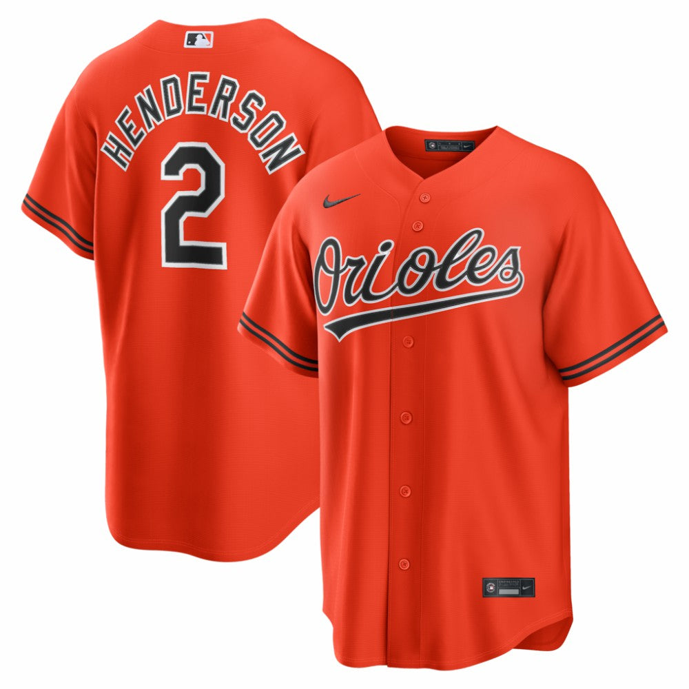 Gunnar Henderson Baltimore Orioles Nike Alternate 2 Replica Jersey - MLB