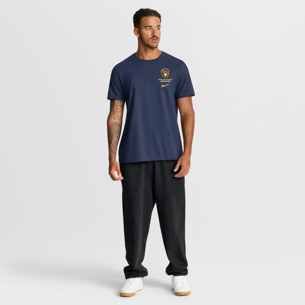 Milwaukee Brewers Nike Primetime 2-Hit T-Shirt - MLB