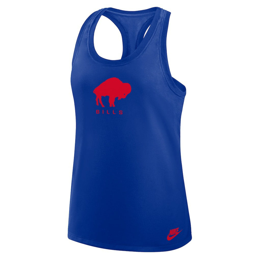 Buffalo Bills Women's Hurry Up Tri-Blend Dri-FIT Tank Top Royal | Nike for Sale