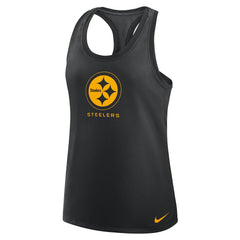 Pittsburgh Steelers Women's Hurry Up Tri-Blend Dri-FIT Tank Top Black | Nike for Sale