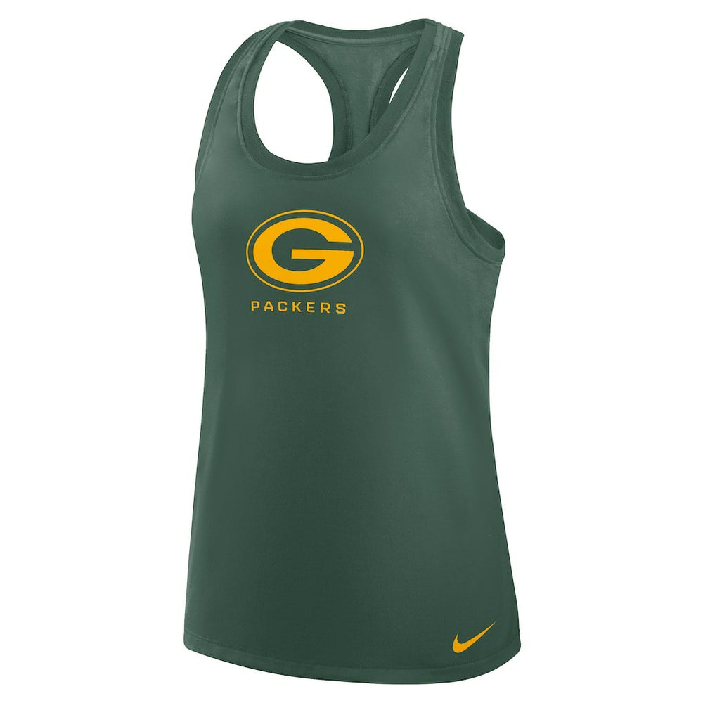 Green Bay Packers Women's Hurry Up Tri-Blend Dri-FIT Tank Top Green | Nike for Sale