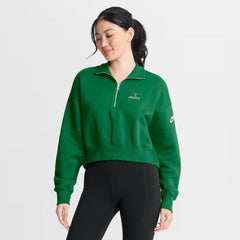Philadelphia Eagles Women's Phoenix Fleece Quarter-Zip Sweatshirt Kelly Green | Nike for Sale