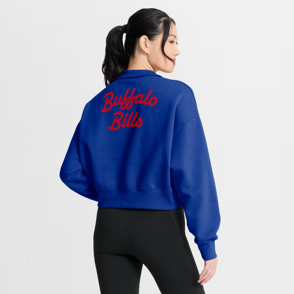 Buffalo Bills Women's Phoenix Fleece Quarter-Zip Sweatshirt Royal | Nike for Sale