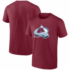 Colorado Avalanche Logo Athletic Essential T-Shirt - Burgundy - NHL