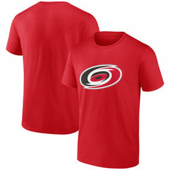 Carolina Hurricanes Logo Athletic Essential T-Shirt - Red - NHL