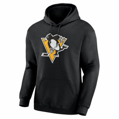 Pittsburgh Penguins Logo Athletic Essential Hoodie - Black - NHL