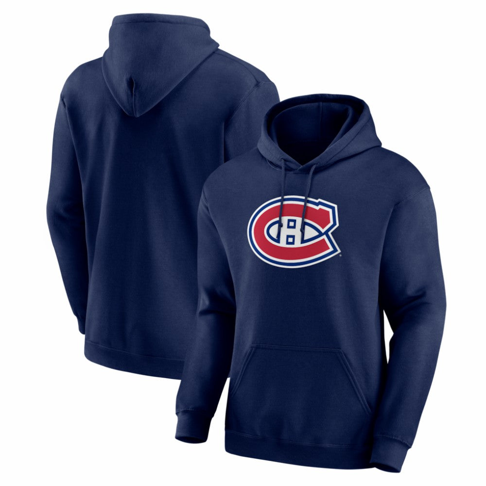 Montreal Canadiens Logo Athletic Essential Hoodie - Navy - NHL