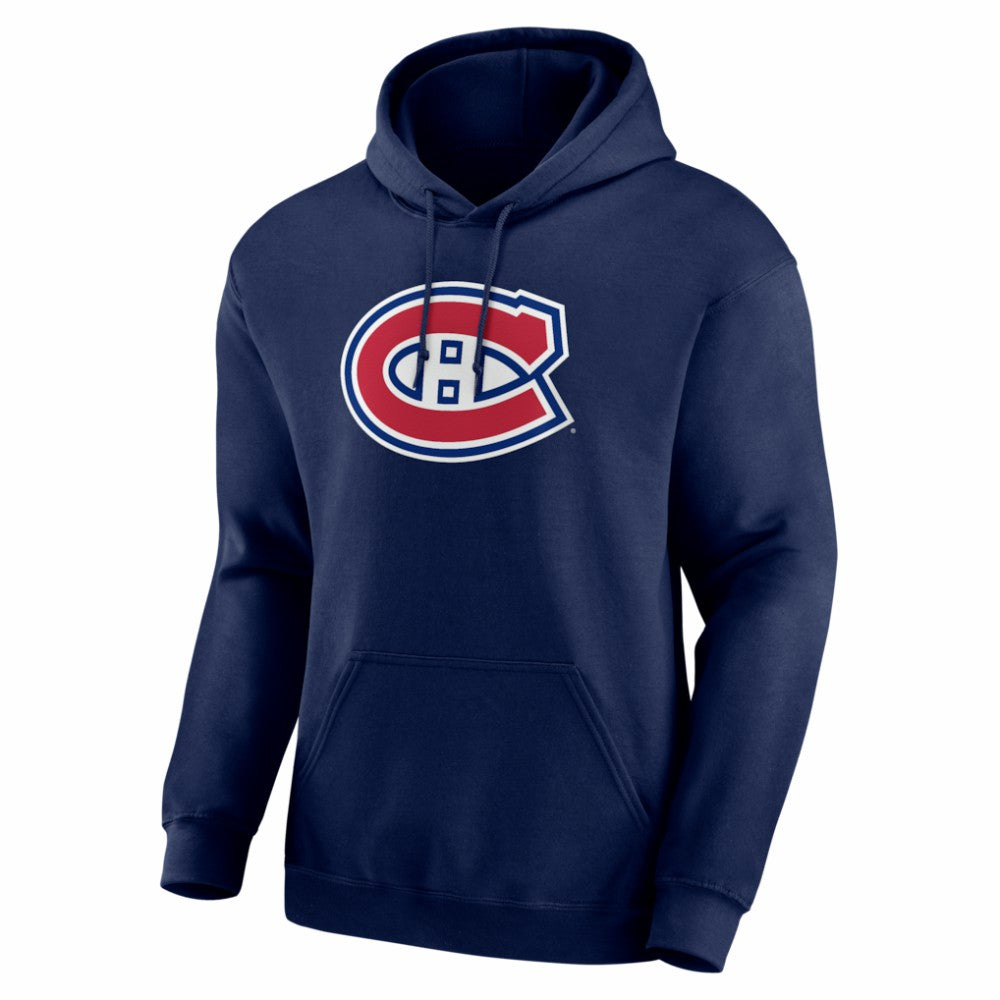 Montreal Canadiens Logo Athletic Essential Hoodie - Navy - NHL
