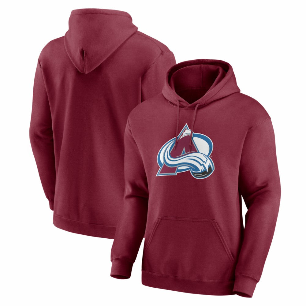 Colorado Avalanche Logo Athletic Essential Hoodie - Burgundy - NHL