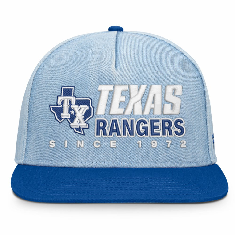 Texas Rangers Fanatics Twinbill Snapback Hat - MLB