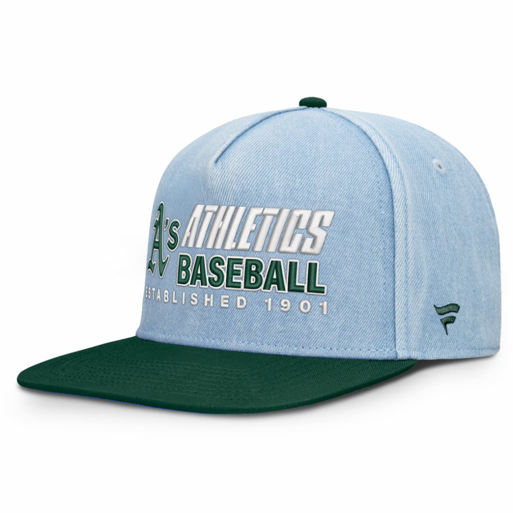 Athletics Fanatics Twinbill Snapback Hat - MLB