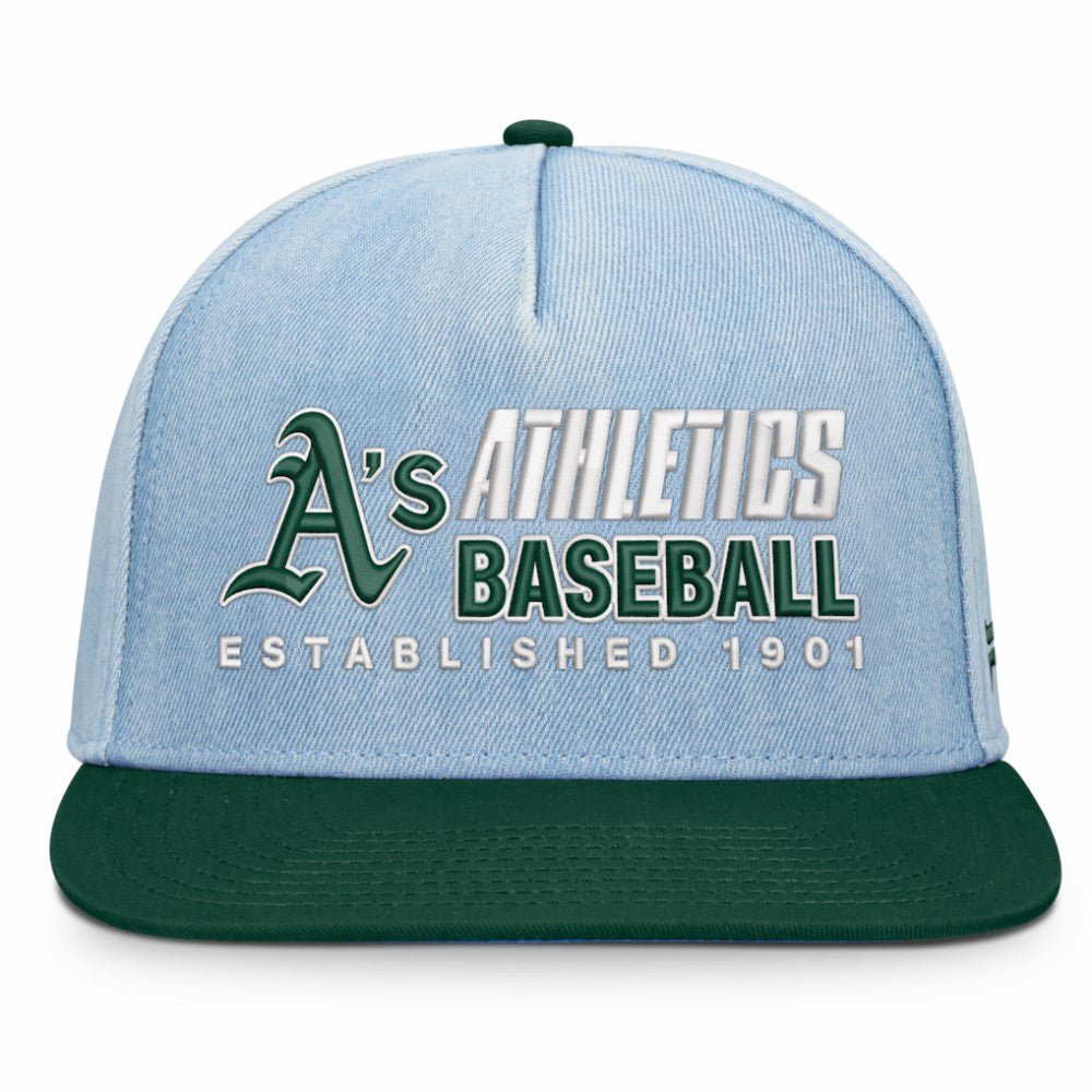 Athletics Fanatics Twinbill Snapback Hat - MLB