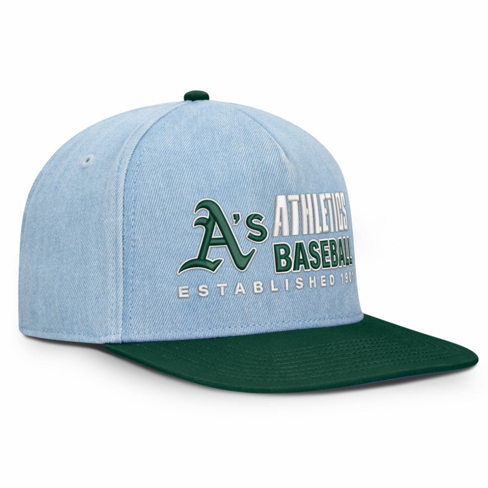 Athletics Fanatics Twinbill Snapback Hat - MLB