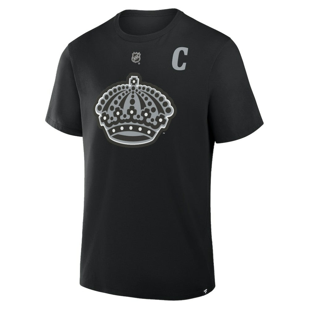 Anze Kopitar Los Angeles Kings Fanatics Authentic Stack Name & Number T-Shirt - Black - NHL