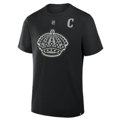 Anze Kopitar Los Angeles Kings Fanatics Authentic Stack Name & Number T-Shirt - Black - NHL