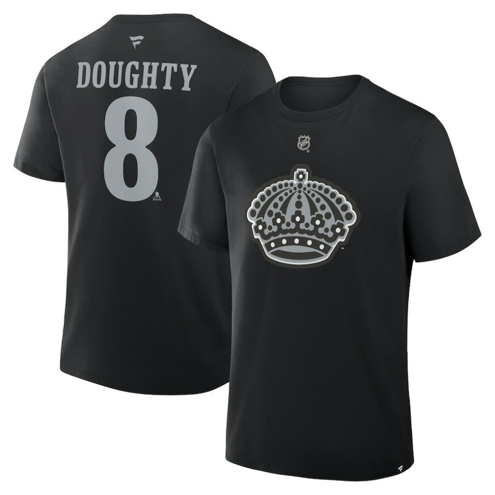 Drew Doughty Los Angeles Kings Fanatics Authentic Stack Name & Number T-Shirt - Black - NHL