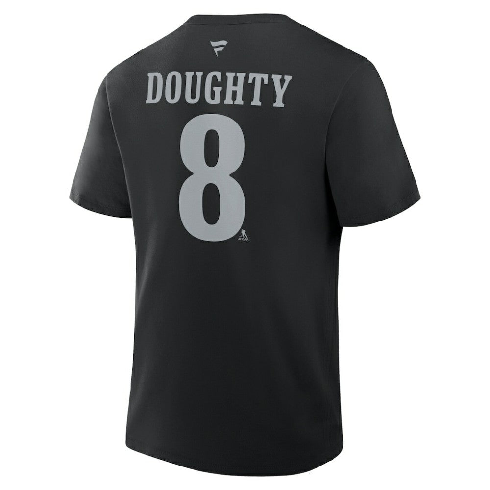 Drew Doughty Los Angeles Kings Fanatics Authentic Stack Name & Number T-Shirt - Black - NHL