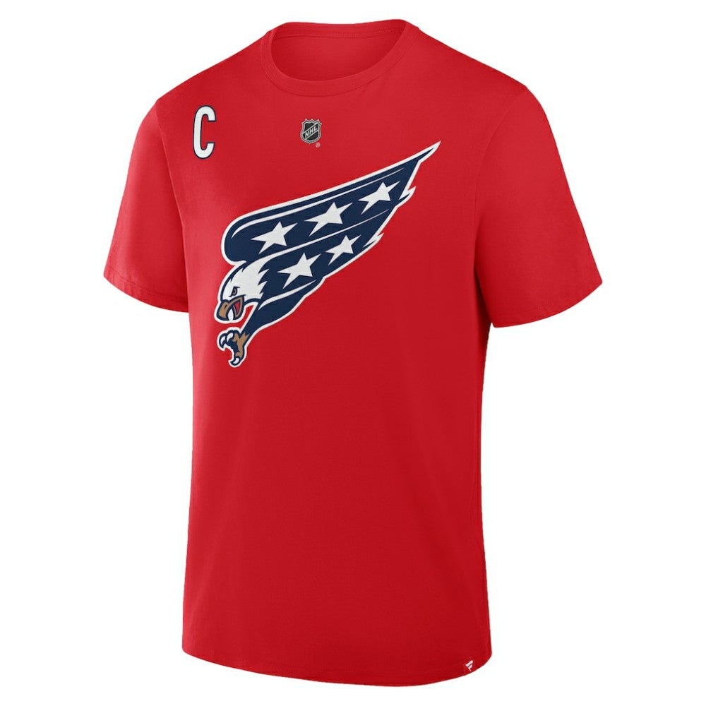 Alexander Ovechkin Washington Capitals Fanatics Authentic Stack Name & Number T-Shirt - Red - NHL