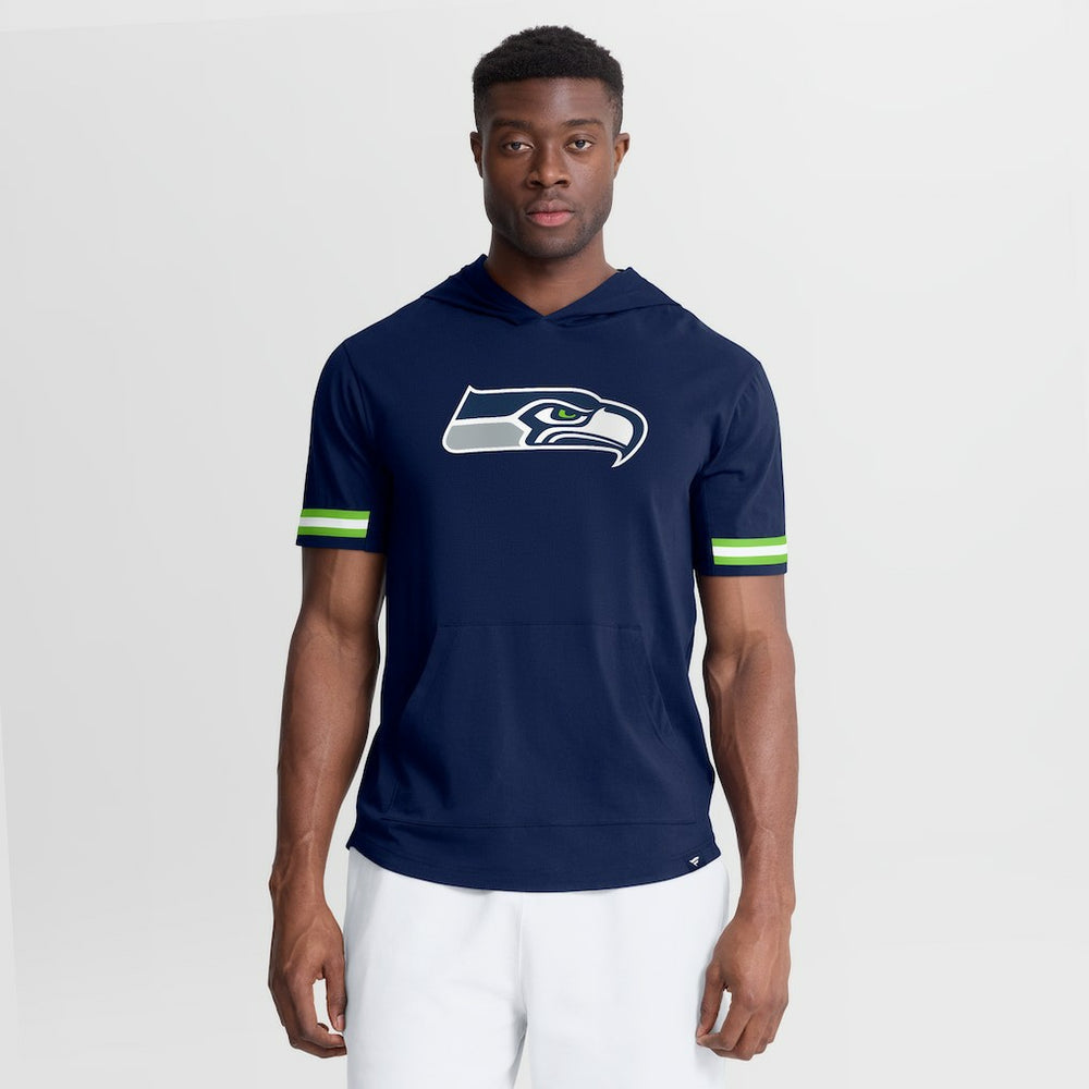 Seattle Seahawks Optimal Play Short Sleeve Hooded T-Shirt College Navy | Fanatics