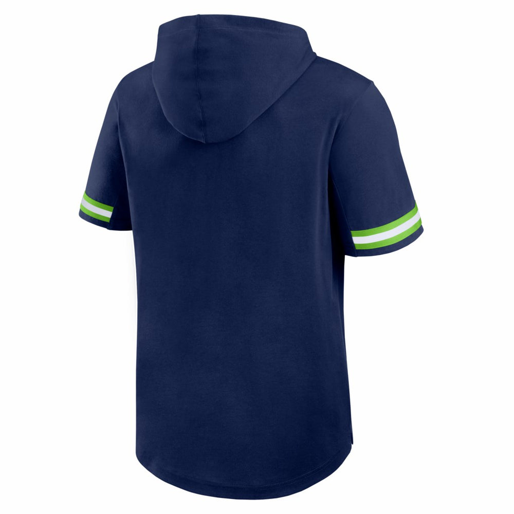 Seattle Seahawks Optimal Play Short Sleeve Hooded T-Shirt College Navy | Fanatics
