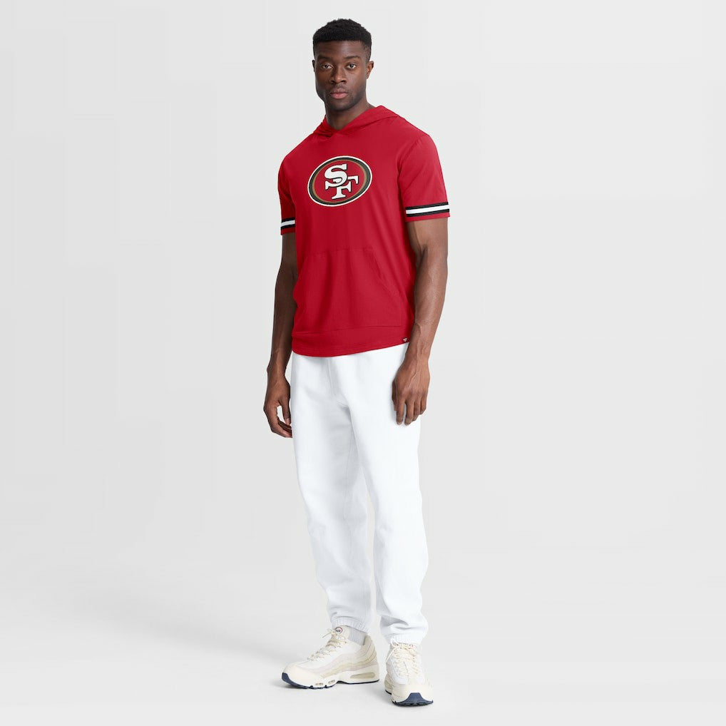 San Francisco 49ers Optimal Play Short Sleeve Hooded T-Shirt Scarlet | Fanatics