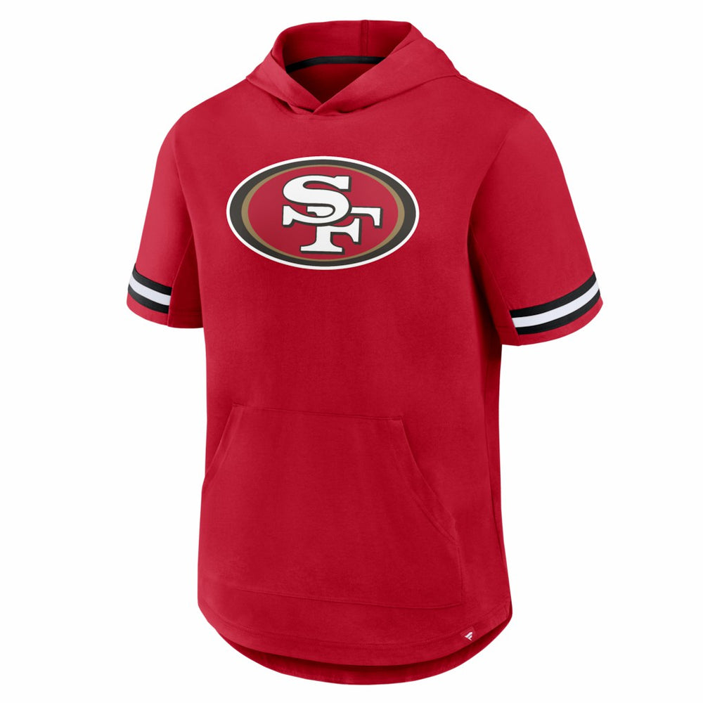 San Francisco 49ers Optimal Play Short Sleeve Hooded T-Shirt Scarlet | Fanatics