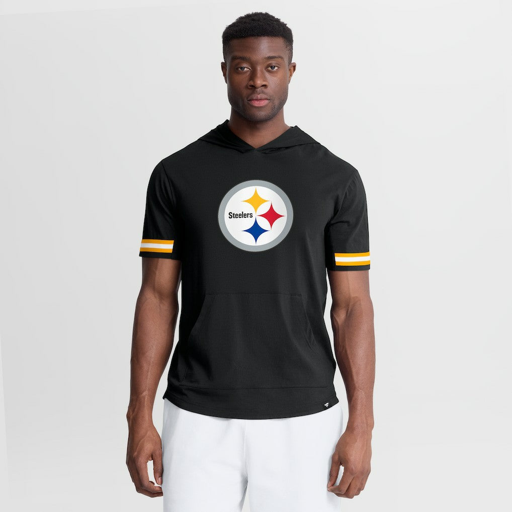 Pittsburgh Steelers Optimal Play Short Sleeve Hooded T-Shirt Black | Fanatics