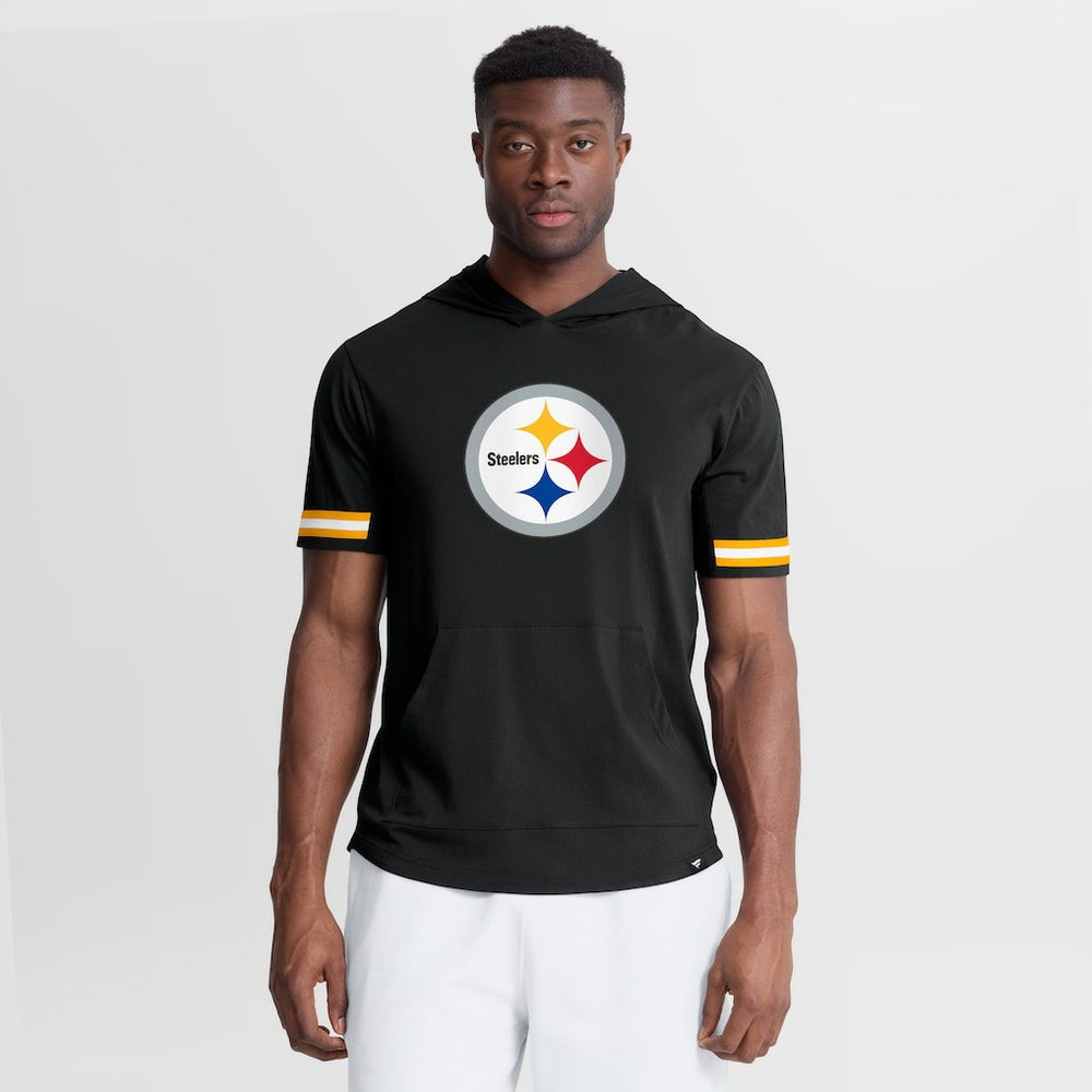 Pittsburgh Steelers Optimal Play Short Sleeve Hooded T-Shirt Black | Fanatics