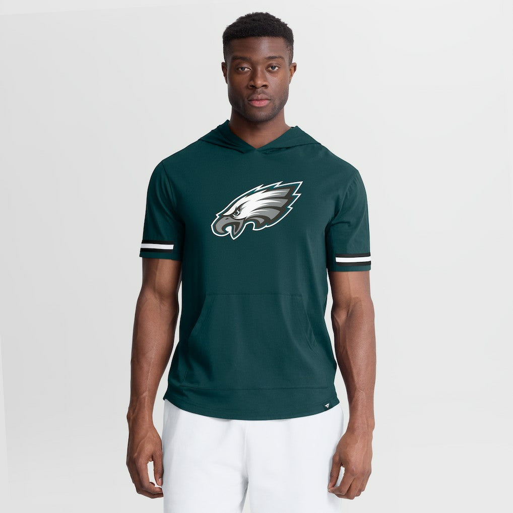 Philadelphia Eagles Optimal Play Short Sleeve Hooded T-Shirt Midnight Green | Fanatics